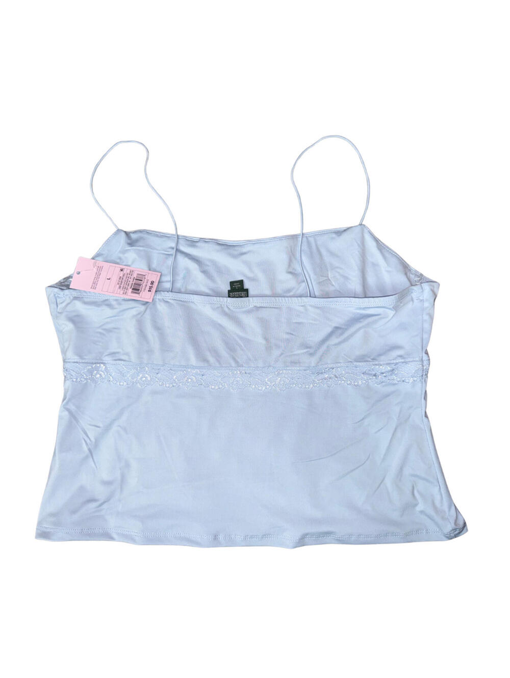 Women’s Light Blue Lace‑Trim Camisole – Size L New - Picture 2 of 2